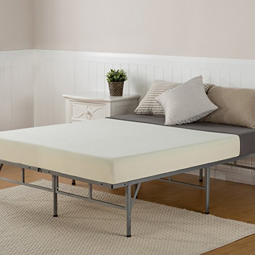Sleep Master 6-Inch Memory Foam Mattress and Easy to Assemble Smart Platform Metal