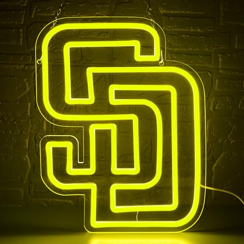 Image of Baseball Neon Sign for Wall Decor Baseball Team Neon Light for Man Cave Dimmable Led Sign for Bedroom Pary Garage Dorm Club Bar Birthday Gifts for Fans 5V USB Powered Size 14.1 * 11IN(ZYLD266)