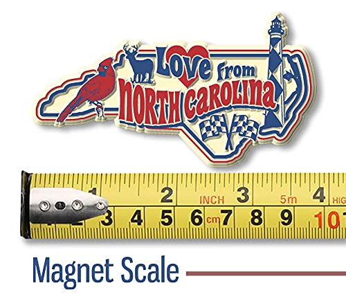 Imán Vintage Love from North Carolina de 3.8 x 2.1 pulgadas miniatura 5