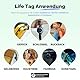 Lifemate Life Tag Android Smart Tag, Schlüsselfinder KeyFinder kompatibel mit Google Mein Gerät Finden APP (Android NUR), Bluetooth Key Finder für Gepäck/Taschen/Koffer/Brieftasche, 4er Pack