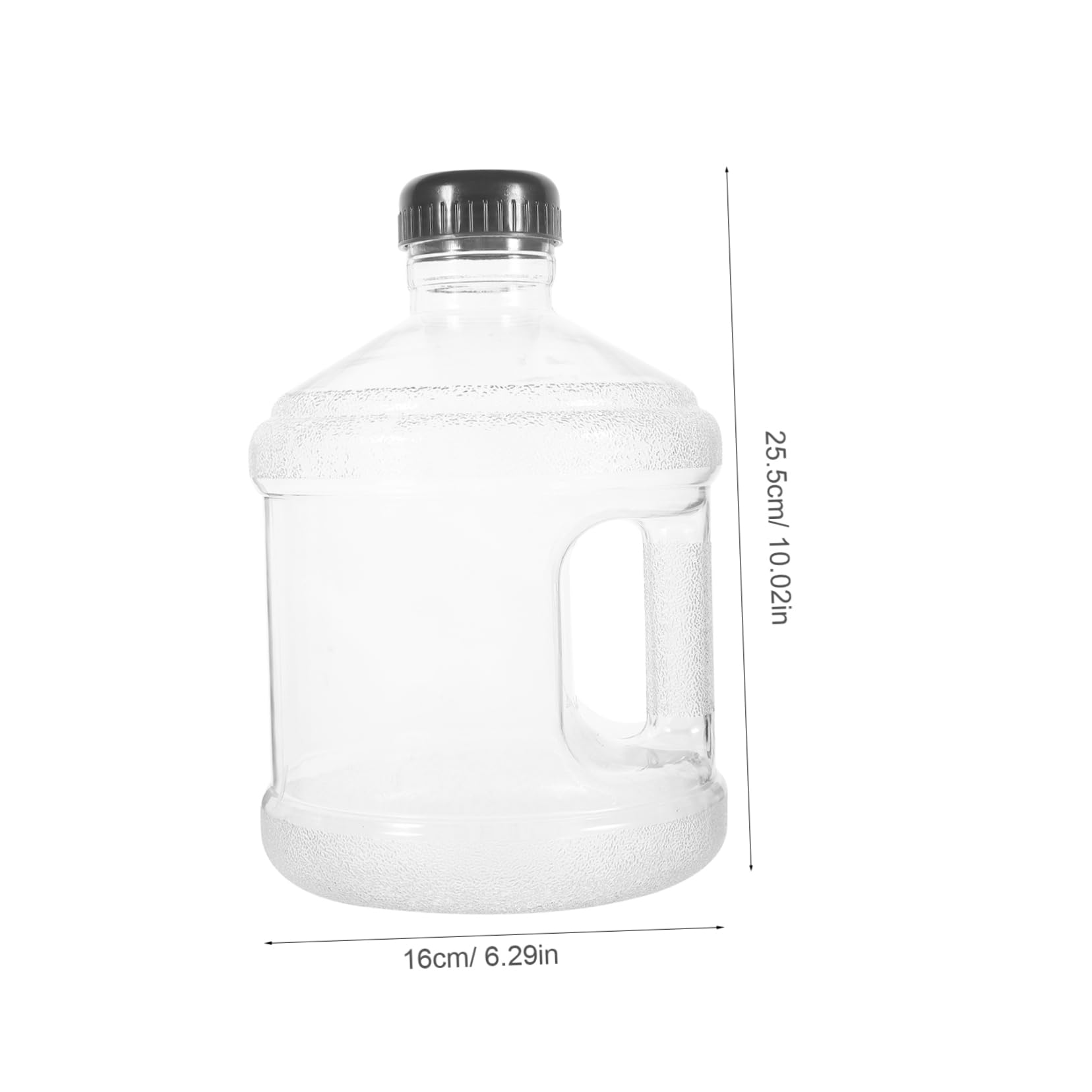 LIOOBO Portable Water Jug Transparent Handheld Water Container for Outdoor Hiking Design for Convenient Water Storage for Travel and Daily Use