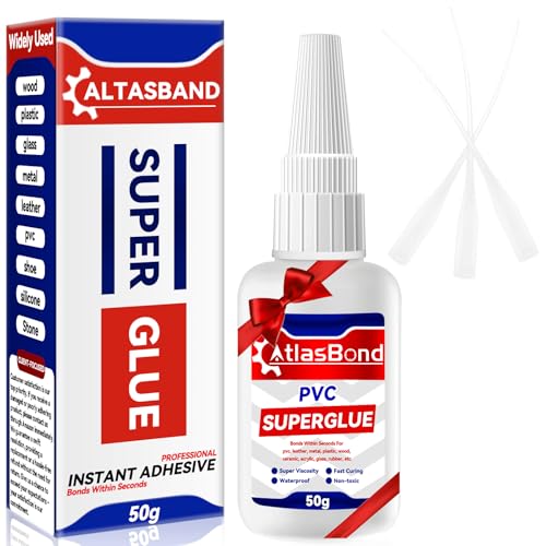 PVC Glue, Clear Super Repair Glue for Swimming...