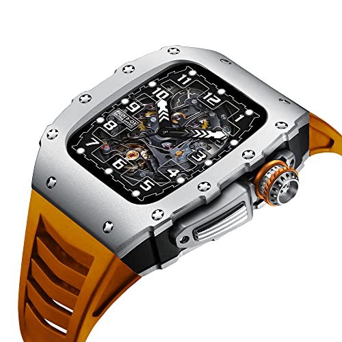 Boîtier de luxe en alliage d'aluminium pour iWatch 8 et 7 kit de modification haut de gamme 45mm