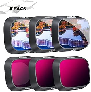 ND Filters Compatible with DJI Mini 3 Pro/RC Accessories Drone, Multi Coated Filters Sets, ND16+ND64+ND256