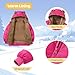 TUONROAD Baby Coats for Girls 24 Month Toddler Girls Rose Red Warm Outwear Jacket & Coats 12-18 Months Infant Boys Thicken Fashion Plush Bear Hooded Sweatshirt for 1t 2t Child Outdoor Clothing