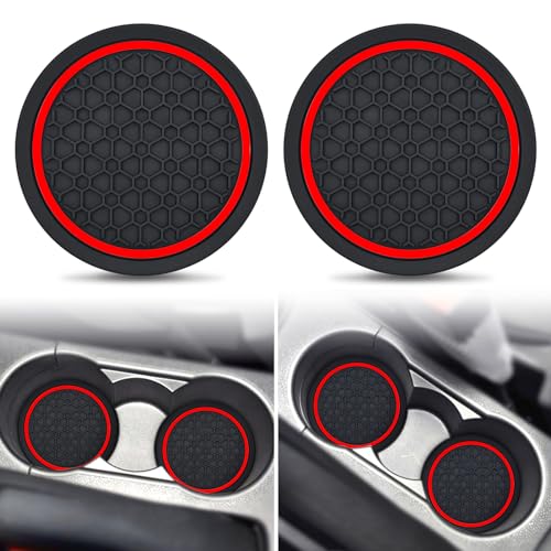 Auprite posavasos para carros, pack x2, silicona, 2.77 in miniatura 1