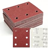 SRunDe 60 Pezzi 115x101mm Cabrasiva per Levigatrice Grana 120
