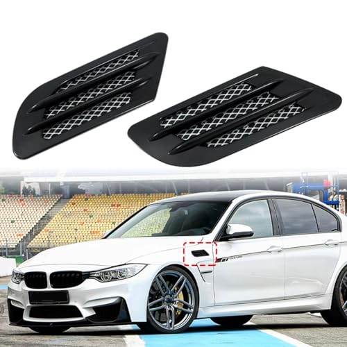 Grille capot compatible avec BMW E46 E92 F30 finition noire - 2
