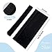 Kewjug Refrigerator Door Handle Covers Washable Cloth Kitchen Decor Keep Appliance Clean Anti-Static Stains for Fridge Dishwashers Velvet (2Pcs Black)
