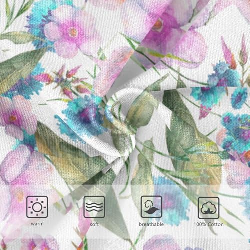 Boys' Exclusive Briefs Toddler Underwear 95% Combed Cotton Boxerbriefs 2T Watercolor Floral Pattern 813