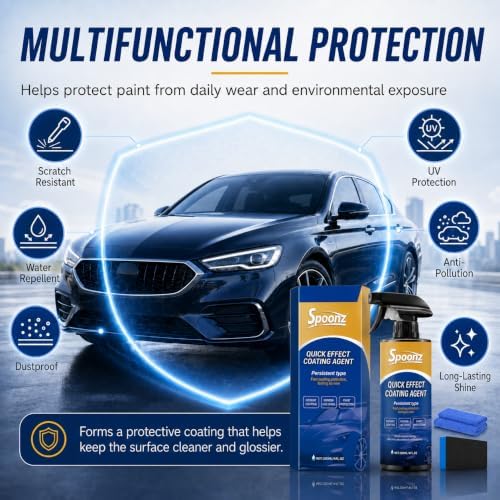 Spoonz Car Coating Spray, Quick Effect Coating Agent Quickly Coat Car Wax — view 6