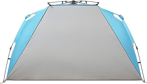 Miniatura 3 de Easthills Outdoors Instant Shader Dark Shelter XL - Tienda de campaña de playa de 99 pulgadas de ancho para 4-6 personas, refugio solar UPF 50+ con