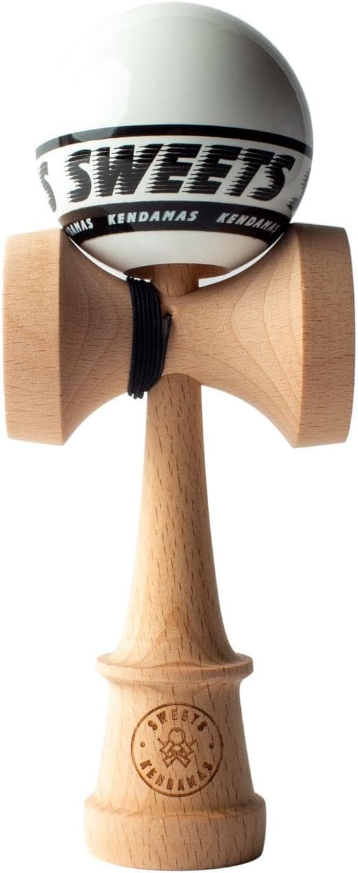 Sweets Kendamas SWEETS STARTER Kendama, White, 6.6 inches 16.8 cm