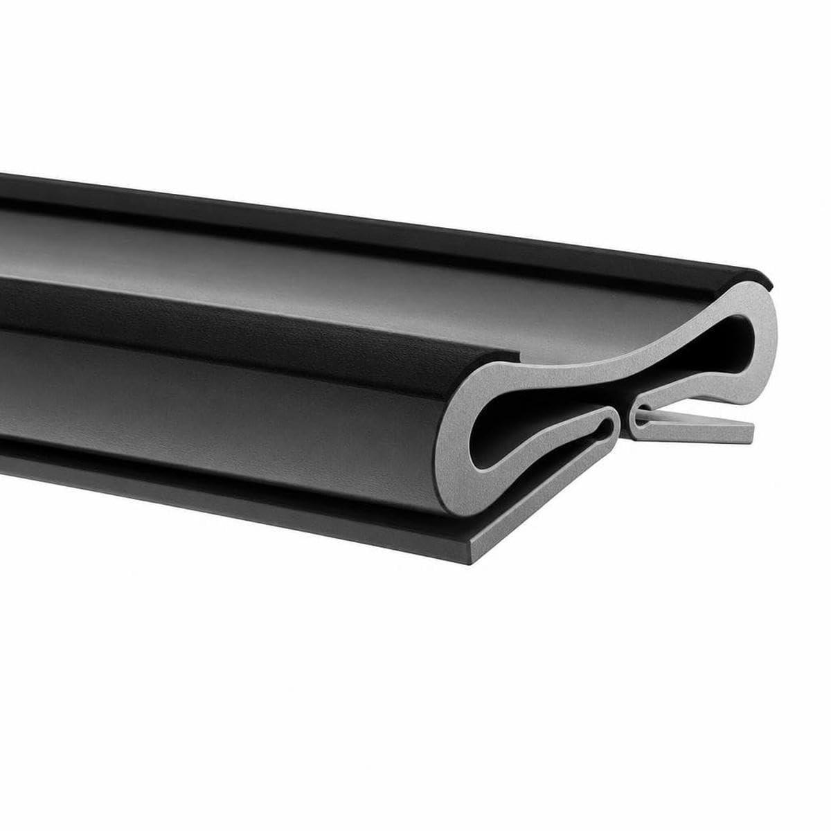 Flexible Door Bottom Sealing Strip Door Gap Soundproofing Wind and Dust Proof Weather Strip Under Door Draft Stopper Tape-Upgraded Gray