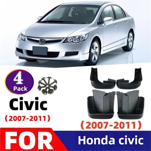 Protector de cejas de rueda de alta durabilidad para Honda Civic 2007-2011 kit completo 2