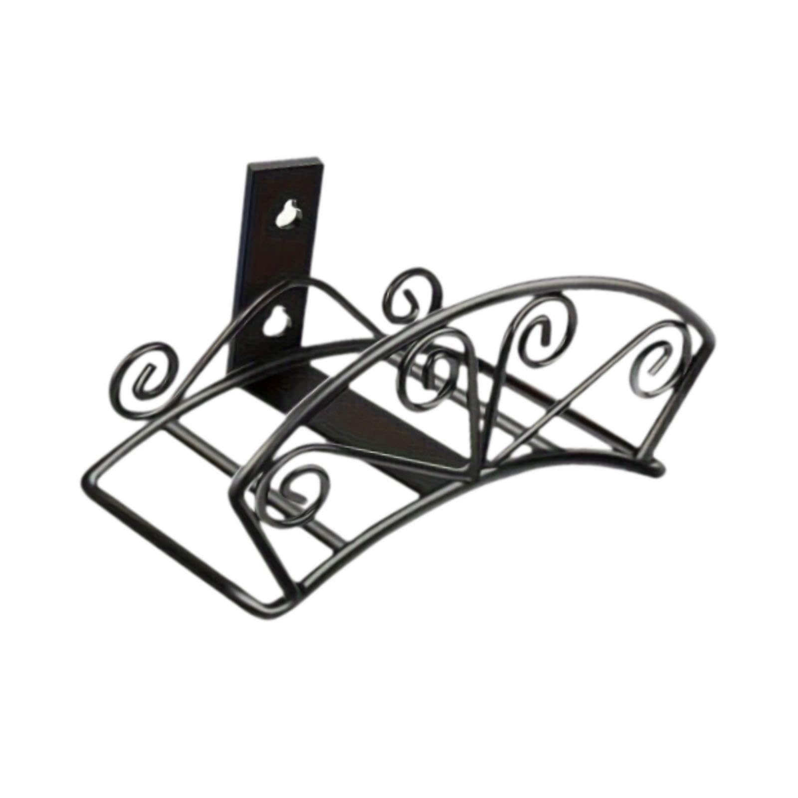 F Fityle Soporte de Manguera de jardín, Percha de Manguera de Agua montada en la Pared, fácil de Instalar, Colgante de tubería de Soporte de Manguera portaeño, Negro