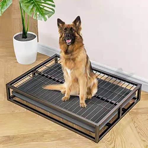 Bac à litière en métal pour chien : la solution propreté idéale pour porche et salle de bain