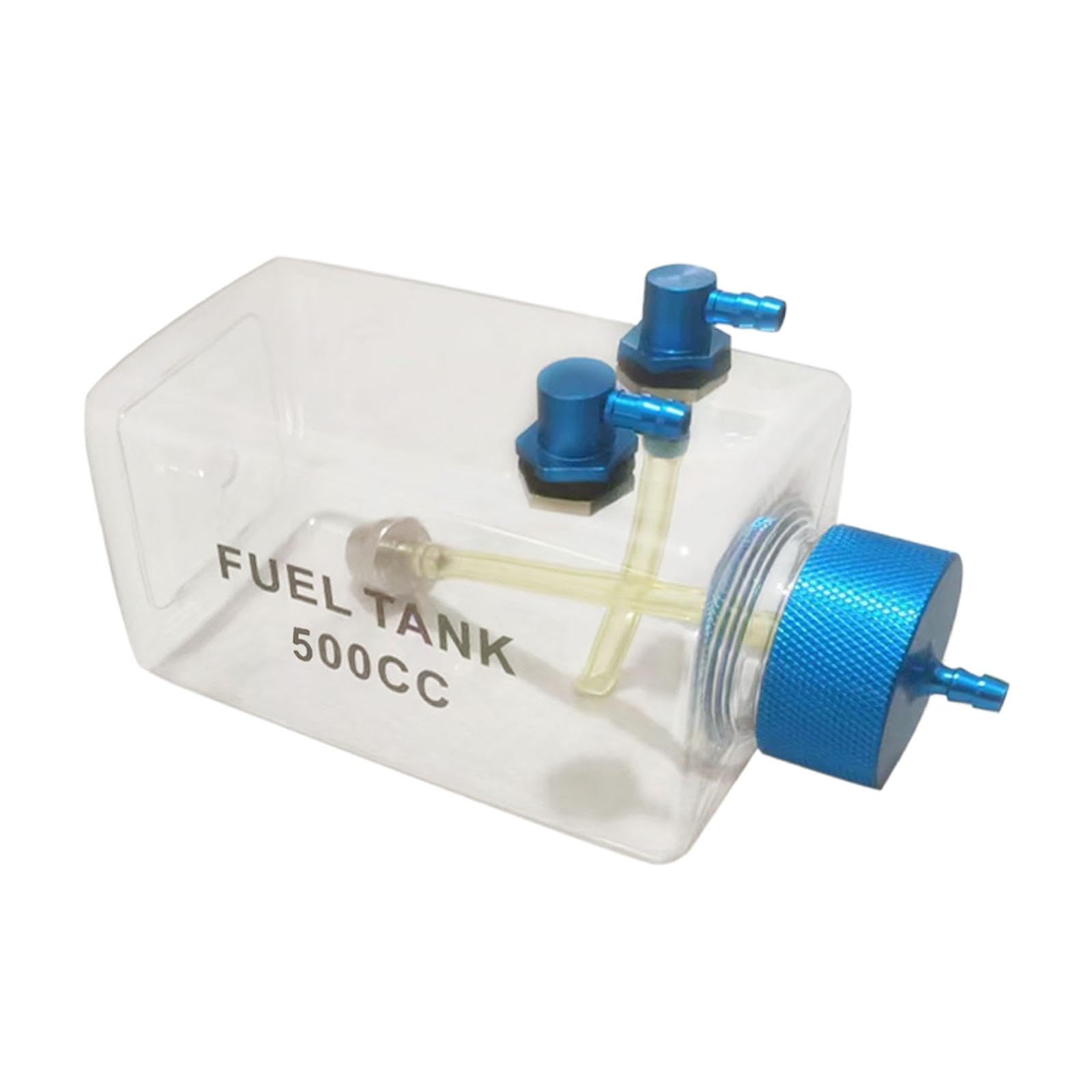 Colaxi RC Tank, Transparent Oil Bottle for Gas Airplane Model Accs, 500CC