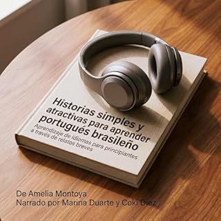 Historias simples y atractivas para aprender portugu&eacute;s brasile&ntilde;o Audiolibro Por Amelia Montoya arte de portada