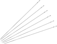 Vista 8 de uxcell 60 agujas de abalorios finas, finas, largas, rectas para bordar, de acero inoxidable, 1.26 pulgadas