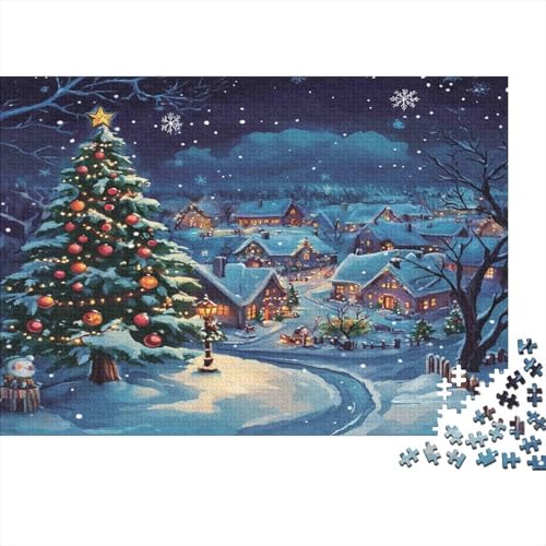 Puzzle de Navidad de 1000 piezas para relajarse en casa y aliviar el estrés diario