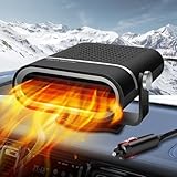 WZBBJuser Calefacción para Coche 12V Car Heater Calefactor portátil con batería y desempañador 2 en 1, Calefactor con Ventilador para Coche, Apto para autocaravanas, caravanas, Camiones, turismos