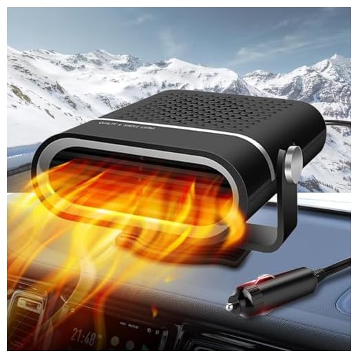 WZBBJuser Calefacción para Coche 12V Car Heater Calefactor portátil con batería y desempañador 2 en 1, Calefactor con Ventilador para Coche, Apto para autocaravanas, caravanas, Camiones, turismos