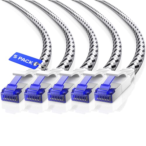 Cable Ethernet Maximm Cat7 3ft 5-Pack Blanco miniatura 1