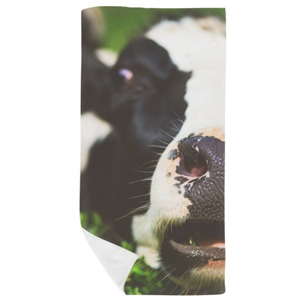 Serviette de bain vache multicolore 35x70cm douce pour le visage