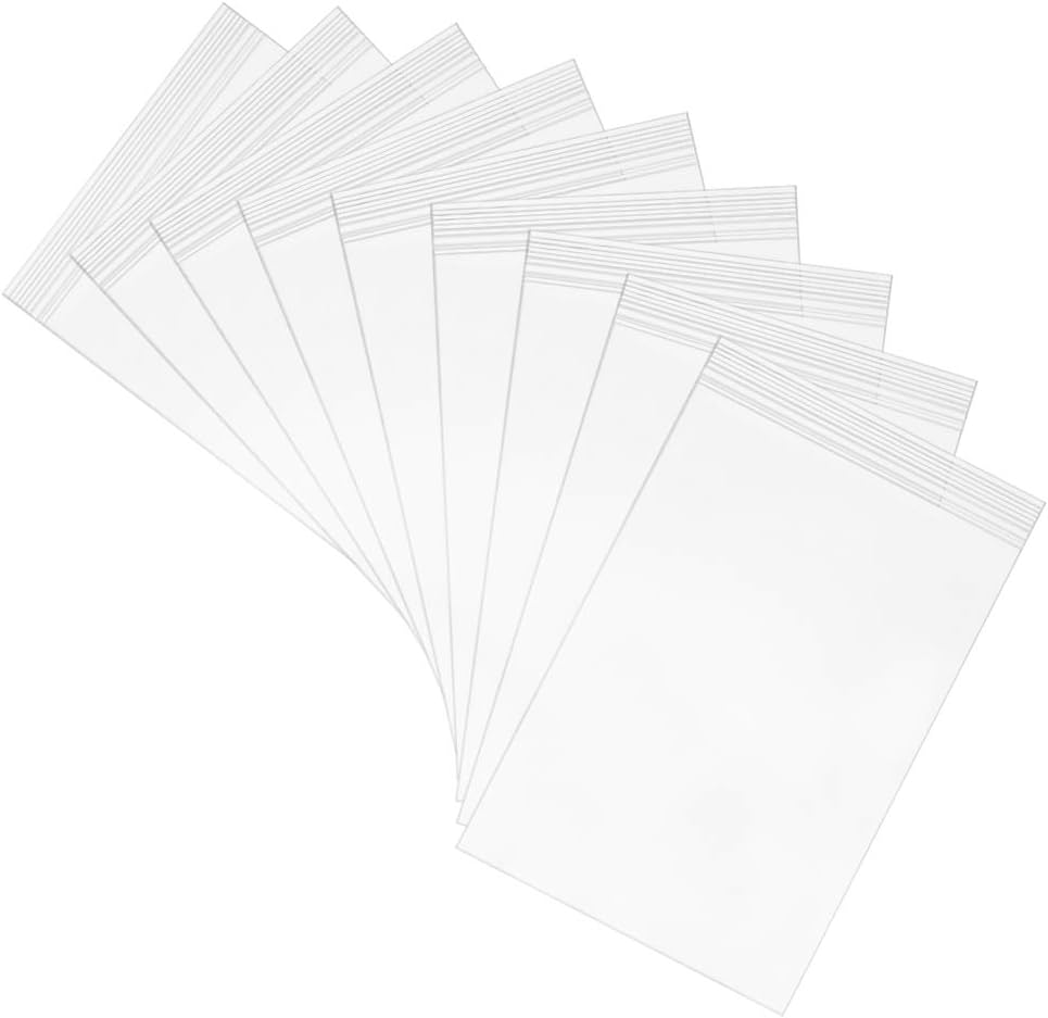 100pcs Clear Plastic Ziplock Bags 3.2 Mil Heavy Duty, 3.9 x 5.5 inch Reclosable Poly Storage Baggies for Travel Jewelry Beads Pills Vitamin