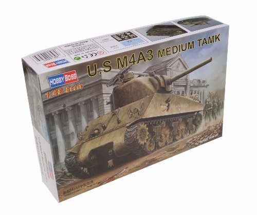 Kit Hobby Boss 84803 char américain Sherman M4A3 modélisme plastique