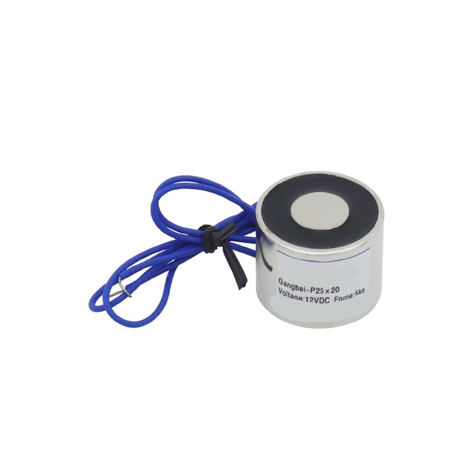 Qlymddsa One Color P25/20 Holding Magnet, Lifting 5Kg 50N Solenoid Electromagnet 24Vdc Or 12Vdc Hcne1-P25/20