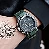 findtime Military Watches for Men Waterproof Tactical Watches Men Army Digital Sports Outdoor Stopwatch LED Survival Tough Electronic Alarm Clock Black Gold Wrist Watch #4