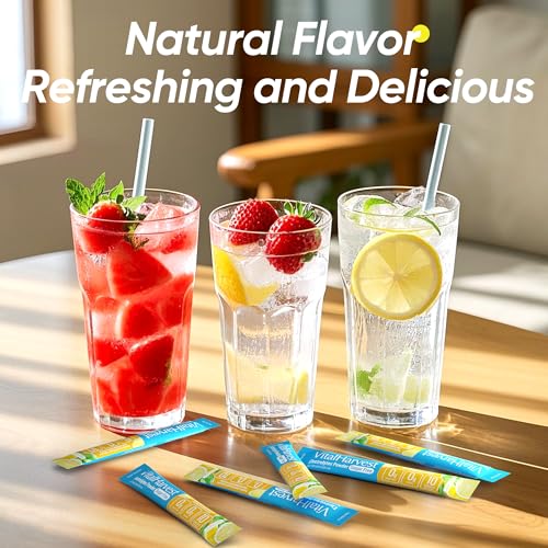 Image of 36 Sticks Electrolytes Powder Packets Sugar Free Hydration Packets Electrolyte Liquid Daily IV Drink Mix with Lemon Lime, Low Sodium, 0 Calorie