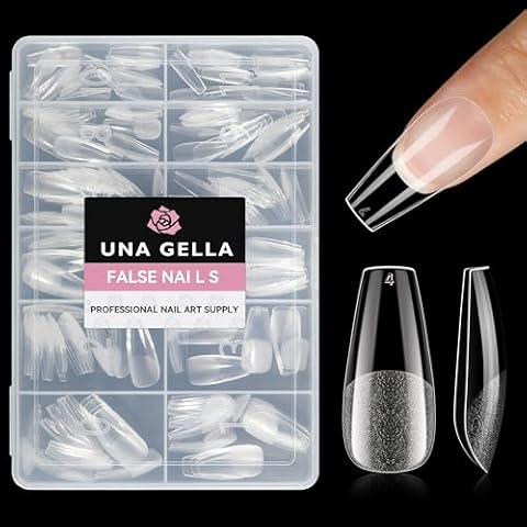 UNA GELLA Coffin Nail Tips Cover