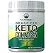 Unflavored Keto Collagen Protein Powder + MCT Oil Powder. Perfect 2:1 Ratio Zero Carb Protein with 10,000mg Collagen Peptides + 5000mg MCT Oil Powders. Keto Meal Replacement Shake for Ketogenic Diet