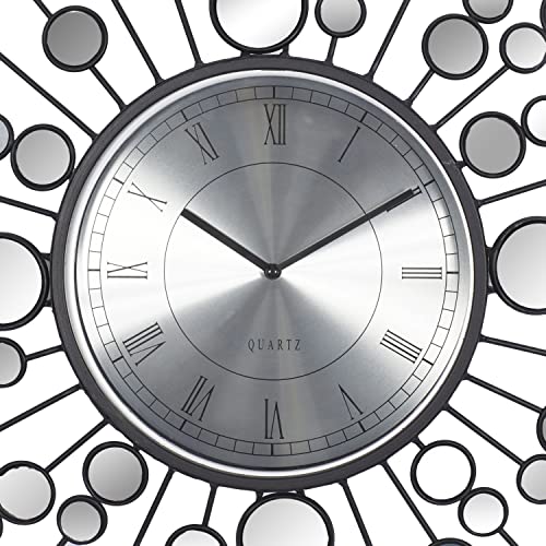 Horloge murale miroir Deco 79 66711 grand format design industriel - 8