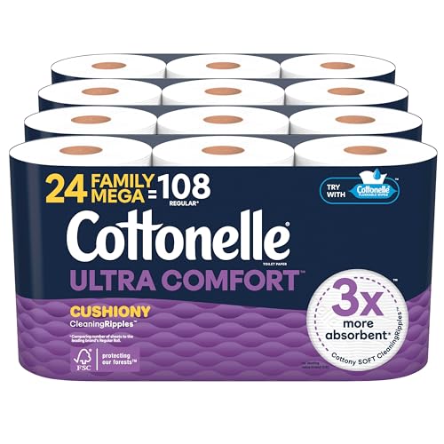 4-Pack 6-Count Cottonelle Ultra Comfort 2-Ply Family Mega Toilet Paper Rolls 2 for $37.40 w/ S&S + Free S&H