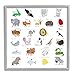 Stupell Industries Learning Alphabet Wild Animals Framed Wall Art, Design by Carla Daly