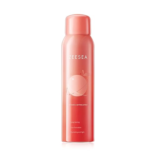 zeesea Spray hidratante de fijación de maquillaje con vitamina C para cara, fijador de maquillaje resistente al agua, larga duración de 16 horas,