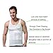 Tirain Men Compression Top Underwear Body Slimming Shaper Tank Vest Shapewear (XXL, White)