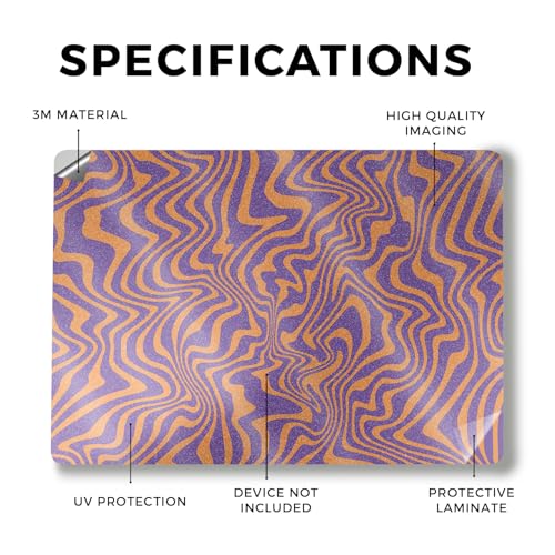 Image of Glossy Glitter Laptop Skin Compatible with Alienware M18 R2 (2024) - Jitter Zebra - Premium 3M Vinyl Protective Wrap Decal Cover - Easy to Apply | Crafted in The USA by MightySkins