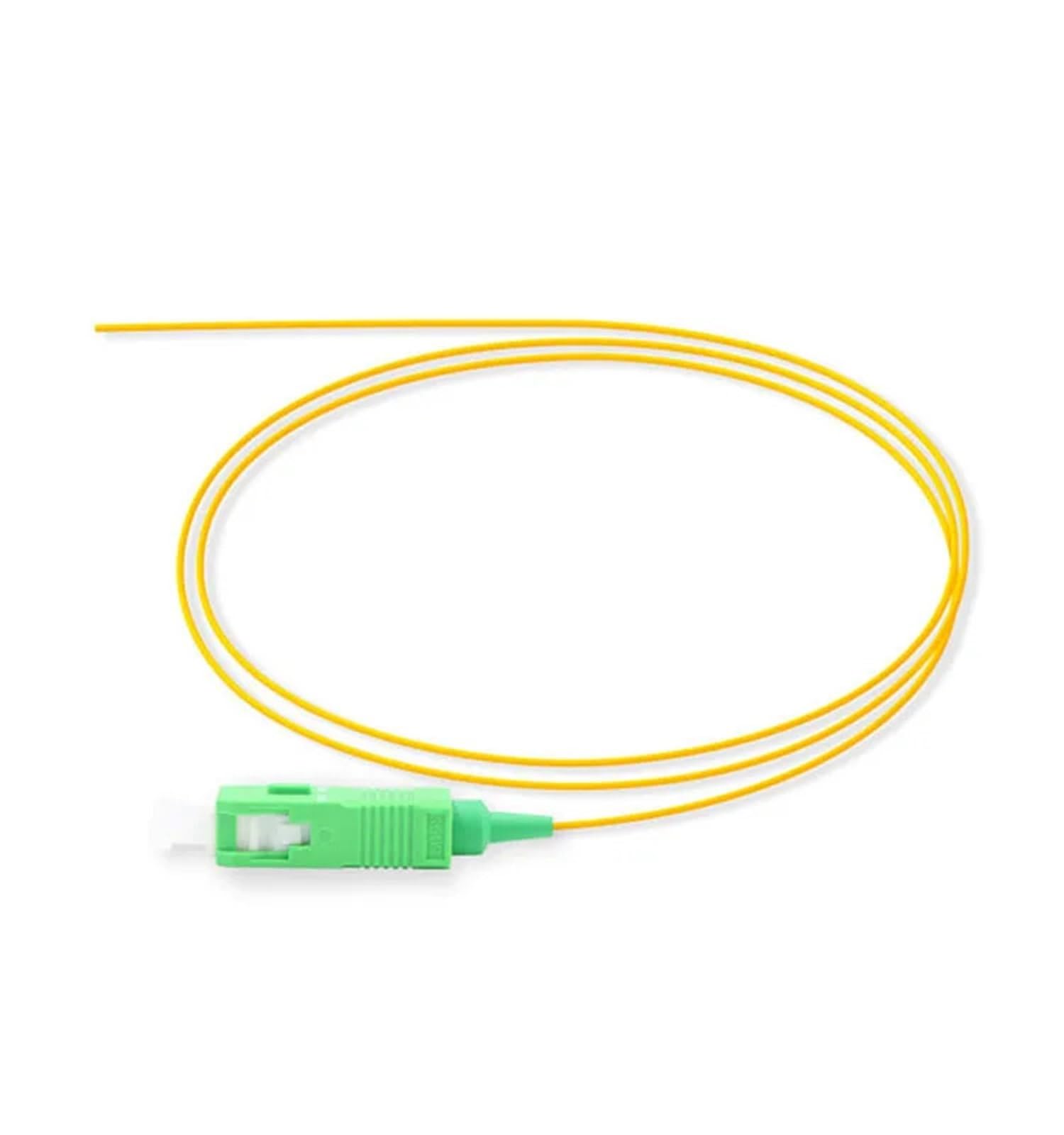 50 Uds 1,5 metros SC/APC coletas de fibra óptica SM G652D SX 0,9mm LC/UPC OM2 OM3 OM4 chaqueta óptica Pigtail LSZH(50PCS SCAPC)