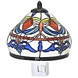 Roman 161174 Ceramic Dragonfly Night-Light, 4-inch High, Multicolor