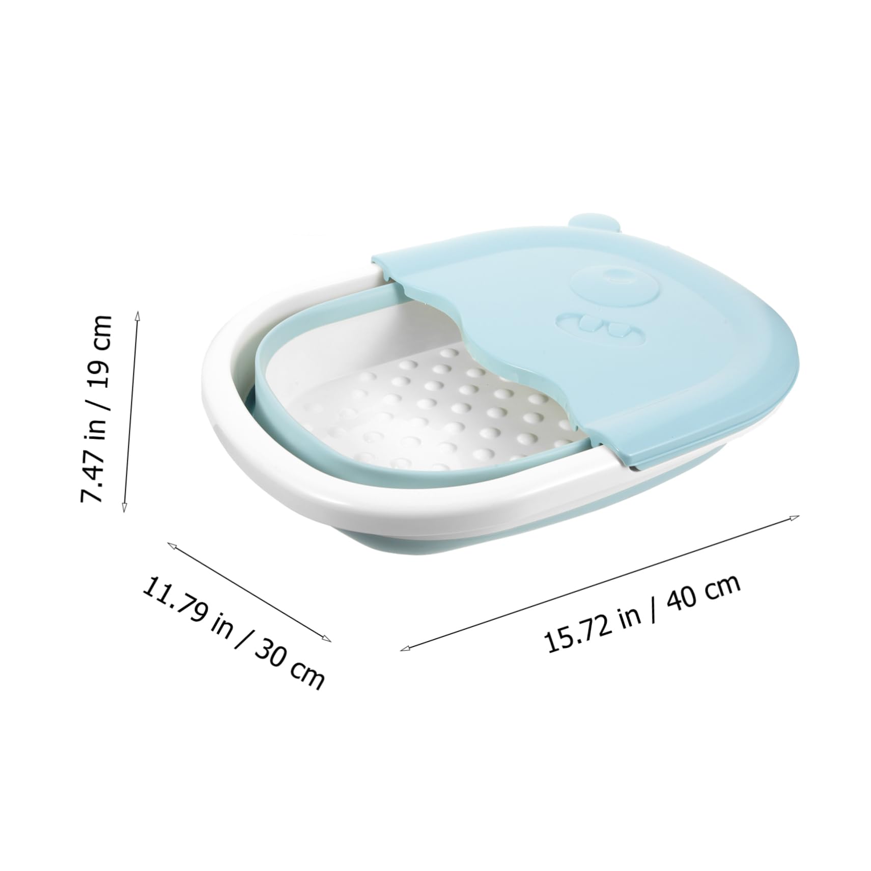 IWOWHERO Collapsible Foot Spa Portable Foot Basin for Camping Travel Home Use Easy to Fold Sturdy Leakproof Bucket