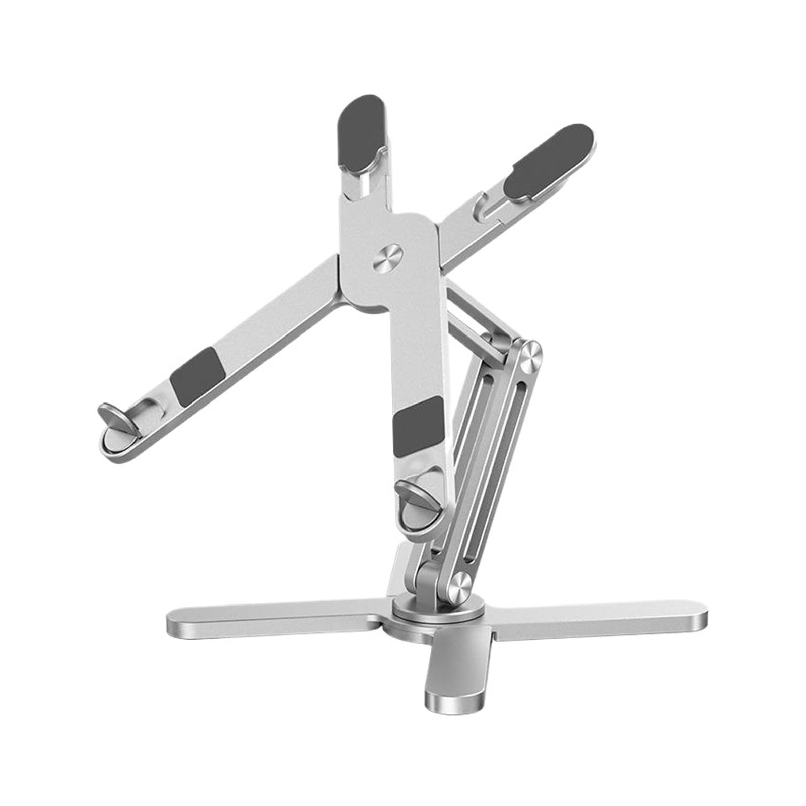 Supporto For Laptop Pieghevole Tavolo For Notebook Con Rotazione A 360° | Staffa For Tablet Portatile Con Supporto In Lega Di Alluminio Con Dissipazione Del Calore(Silver)
