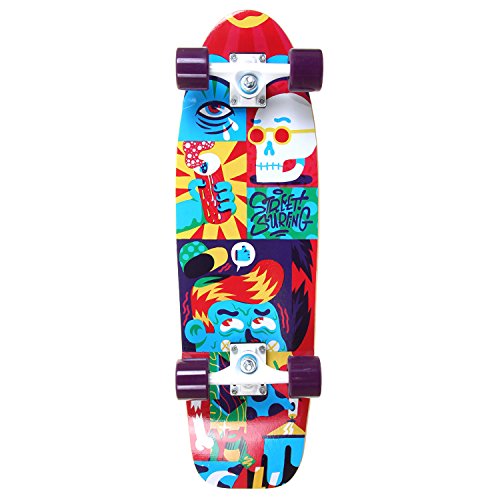 Skateboard Cruiser 28 Street Surfing Mixte Adulte au style Comics Artist