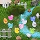 Zyluniy mini Enten, 100 stück leuchten im Dunkeln kleine Enten kleine Figuren Mini Harz Ente für Puppenhaus-Dekoration, Mikro-Feengarten, Landschaft, Aquarium, DIY