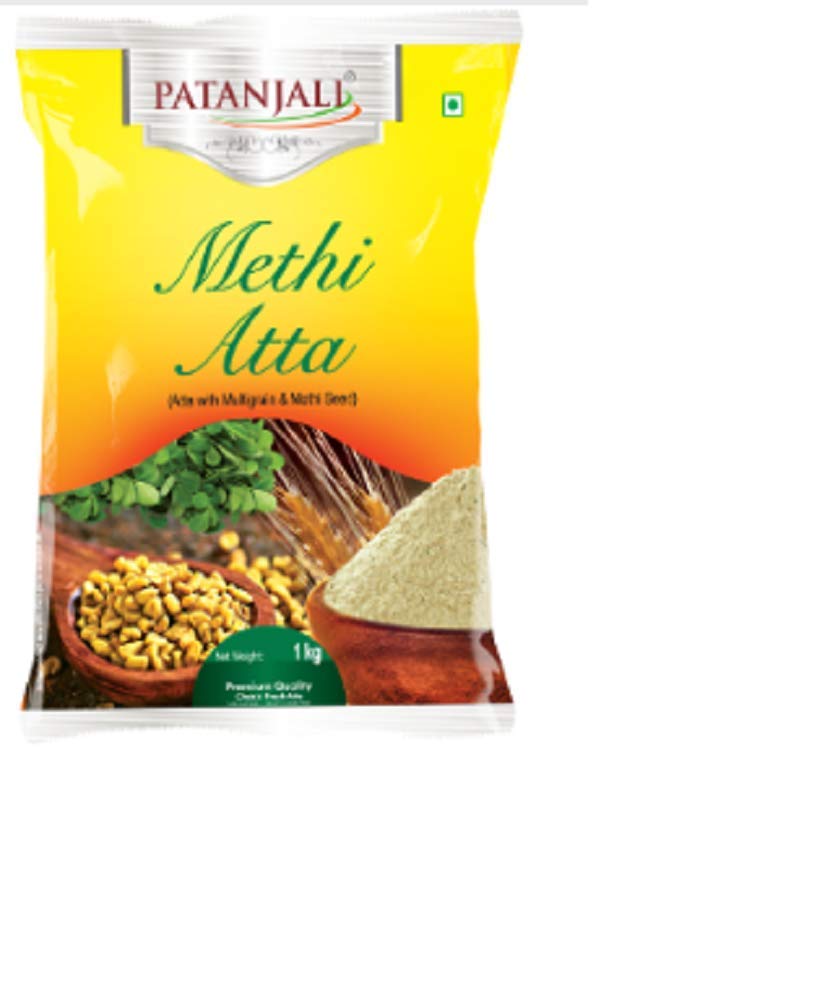 Patanjali Methi Atta 1kg (Fenugreek Flour) Pack of 1 Amazon.in