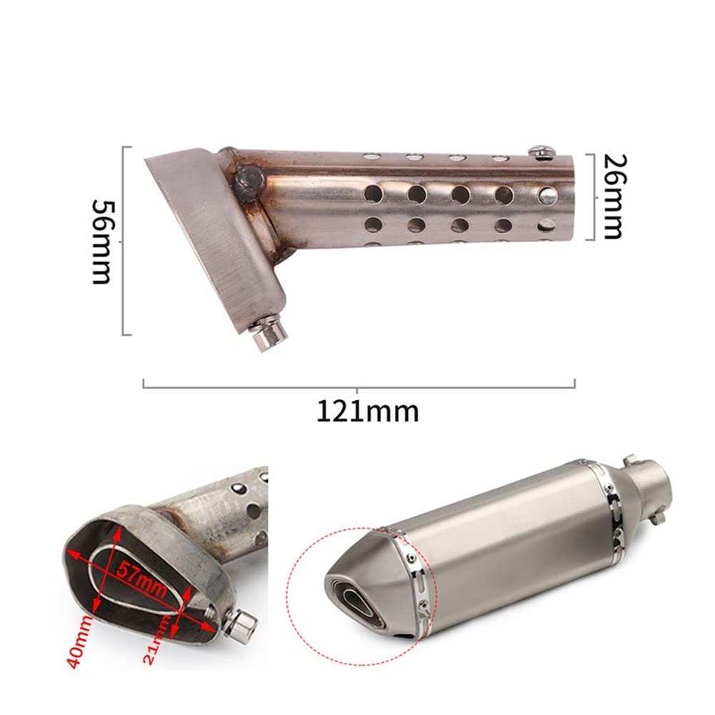 Silenciador De Escape Para Motocicleta 57mm * 40mm Escape DB Killer Silenciador Ajustable Reduce El Eliminador De Ruido Para Akrapovic Silenciador de Escape